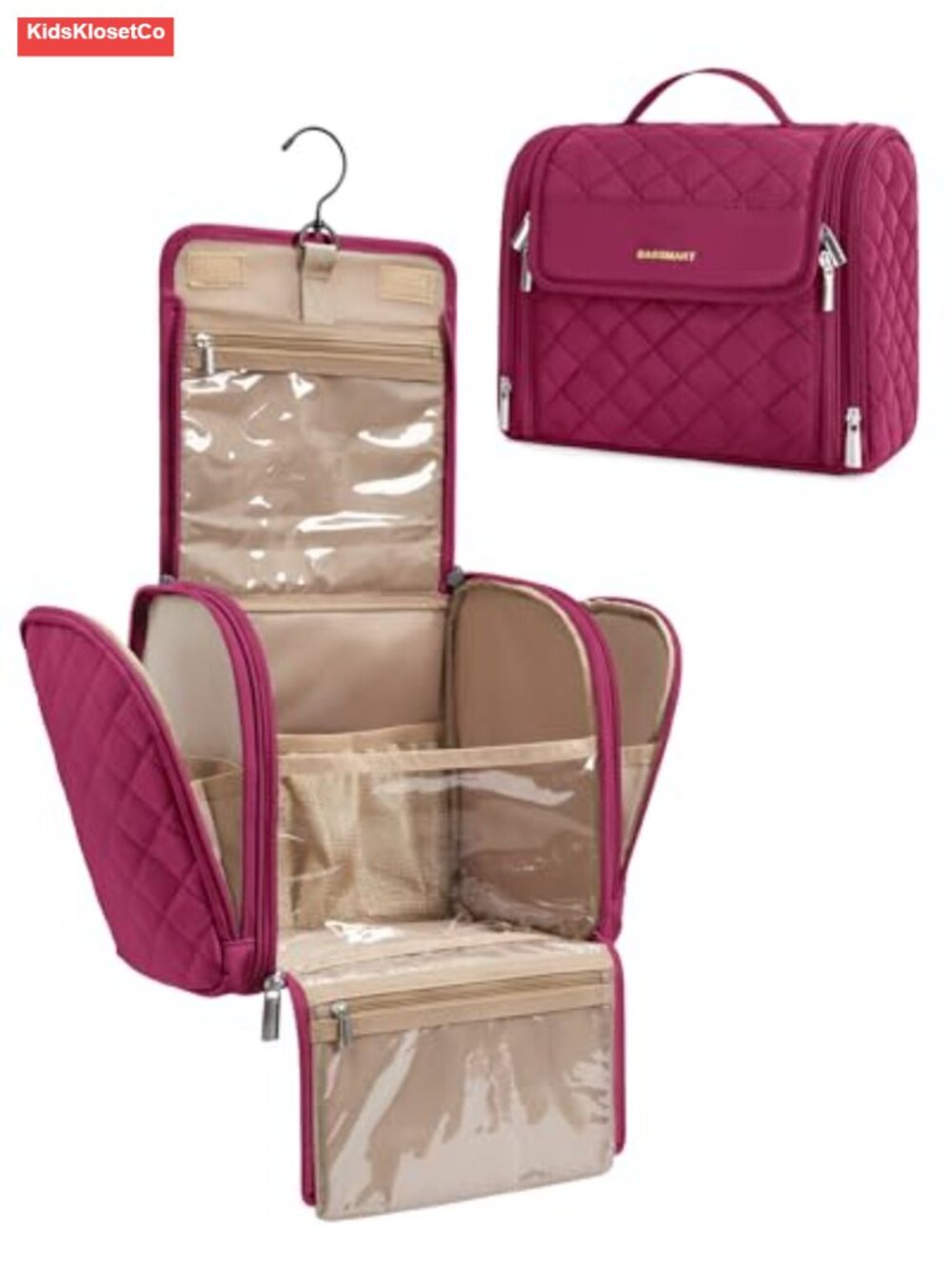 Hanging Travel Toiletry Bag Large Capacity Water Resistant Makeup Organizer